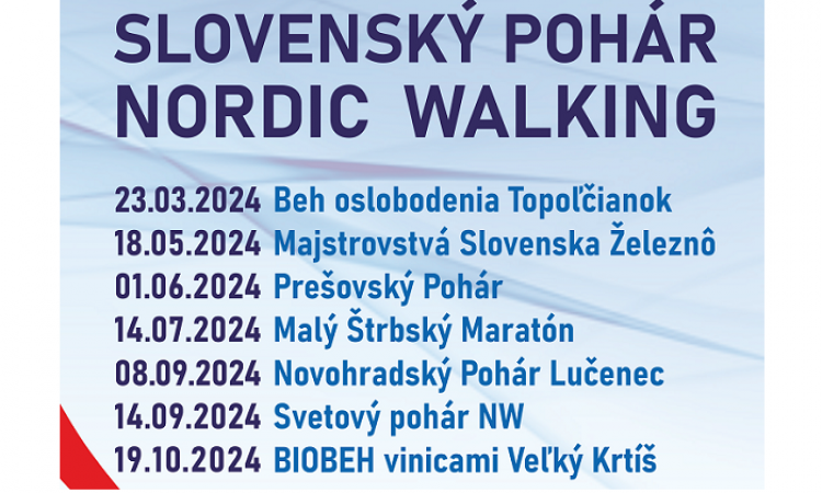 SLOVENSKÝ POHÁR NORDIC WALKING 2024 